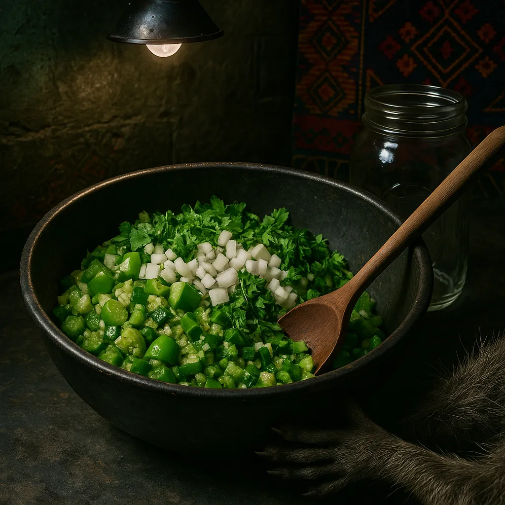 Fermented salsa preparation process