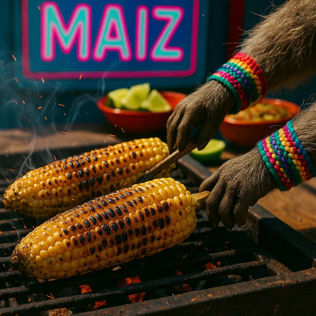 Grilling corn process