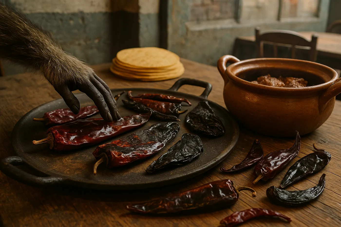 birria-chile-preparation-process.png (1536x1024) Toasting dried chiles on comal