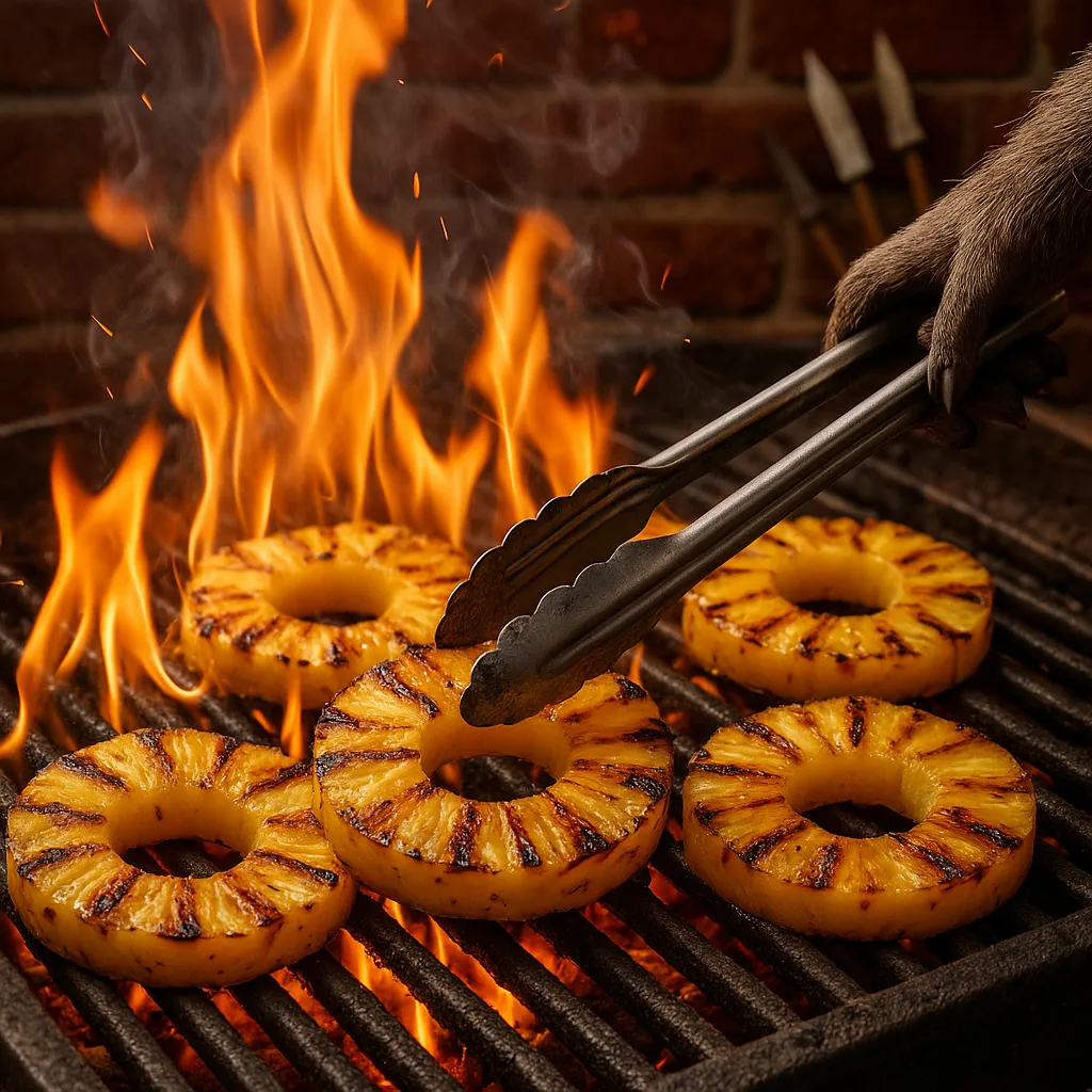 brazilian-grilled-pineapple-grilling.png (1024x1024) Brazilian pineapple grilling technique