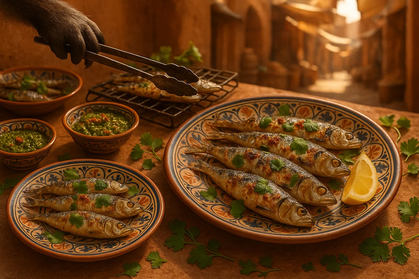 Moroccan Grilled Sardines