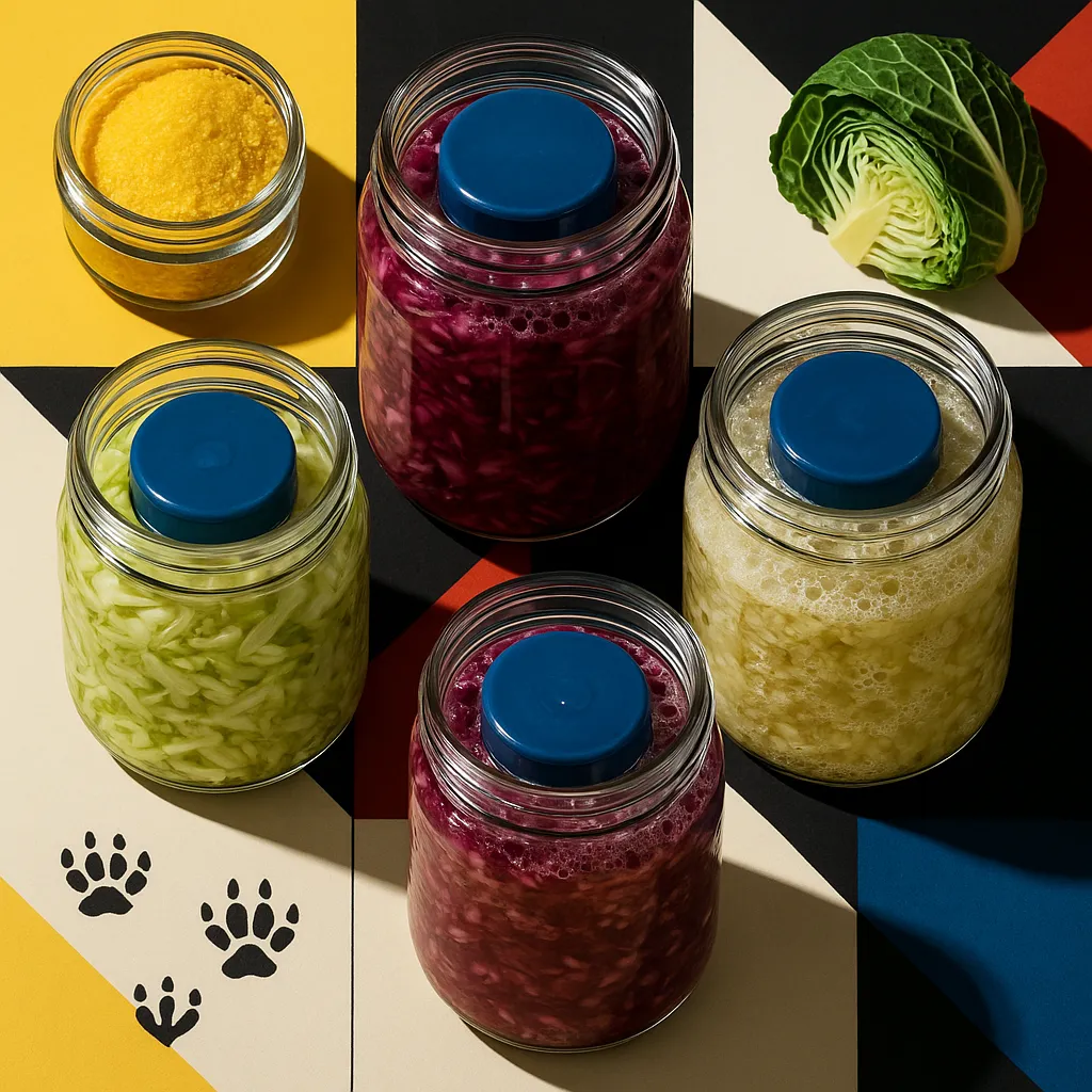 Sauerkraut fermentation stages