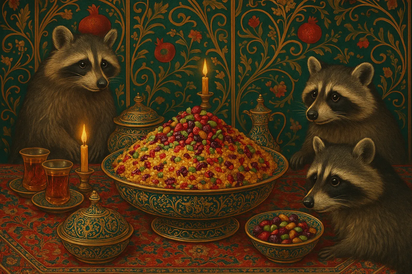 iranian-jeweled-rice-presentation.jpg (1400x933) Final presentation of jeweled rice at the table