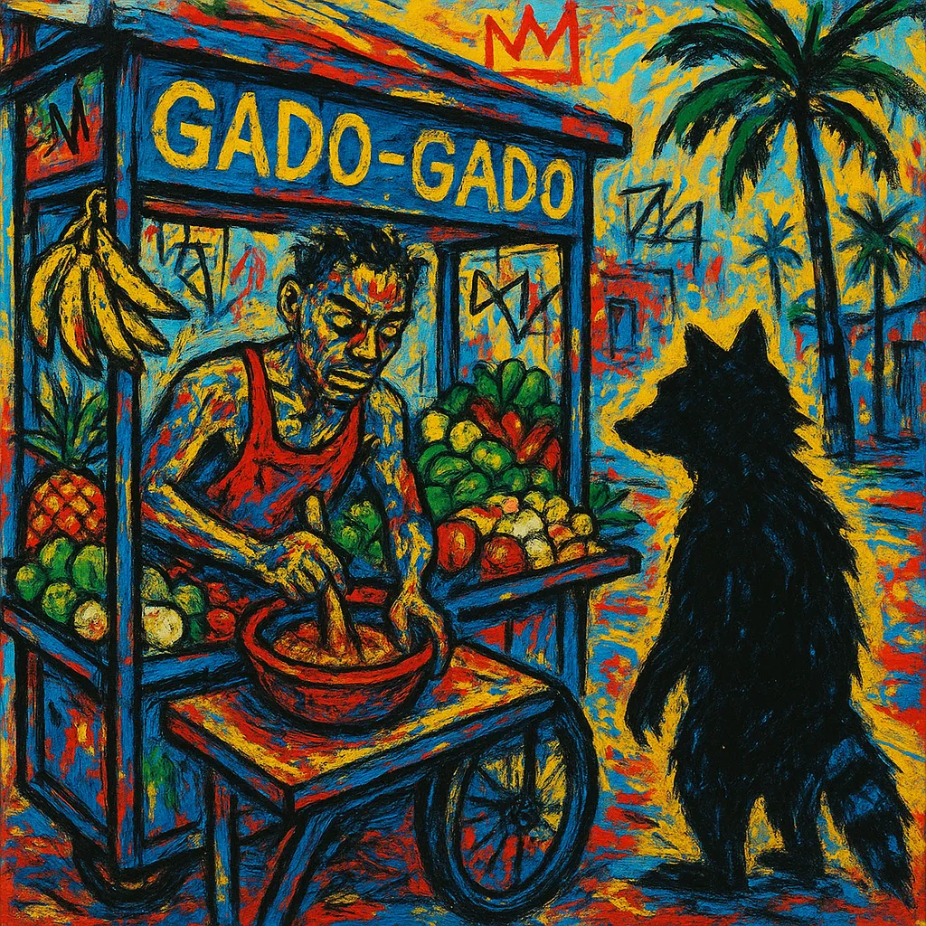 Indonesian street food scene